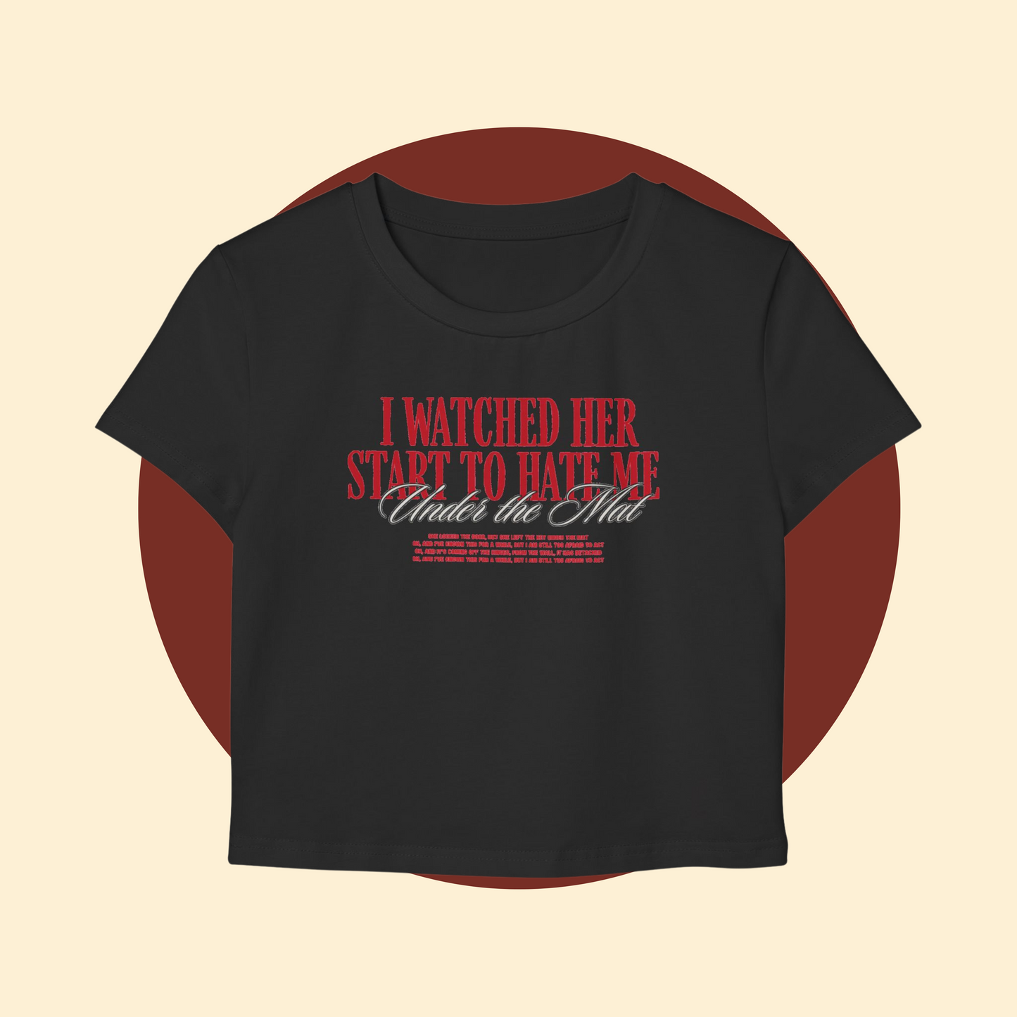 sombr 'under the mat' Baby Tee
