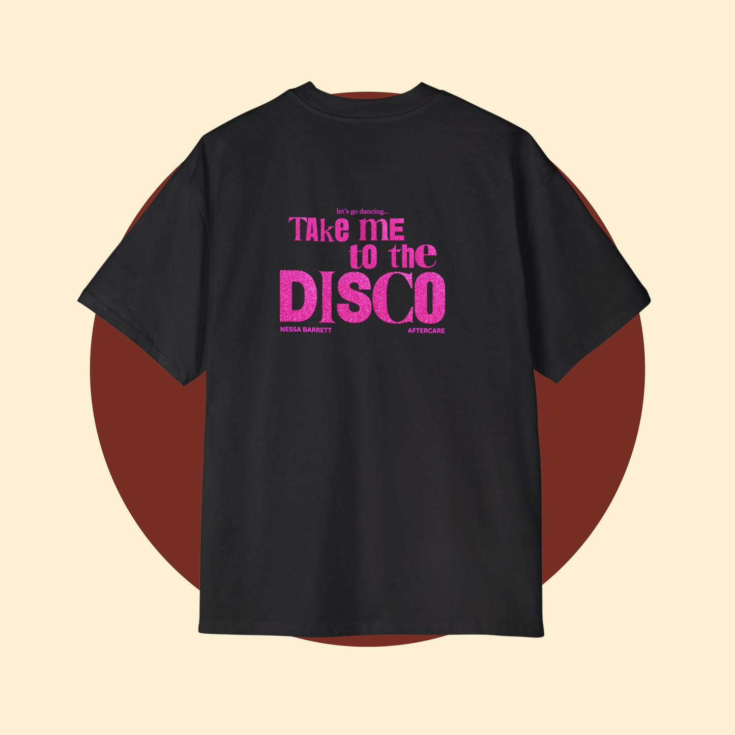 Nessa Barrett 'DISCO' Glitter Text Tee