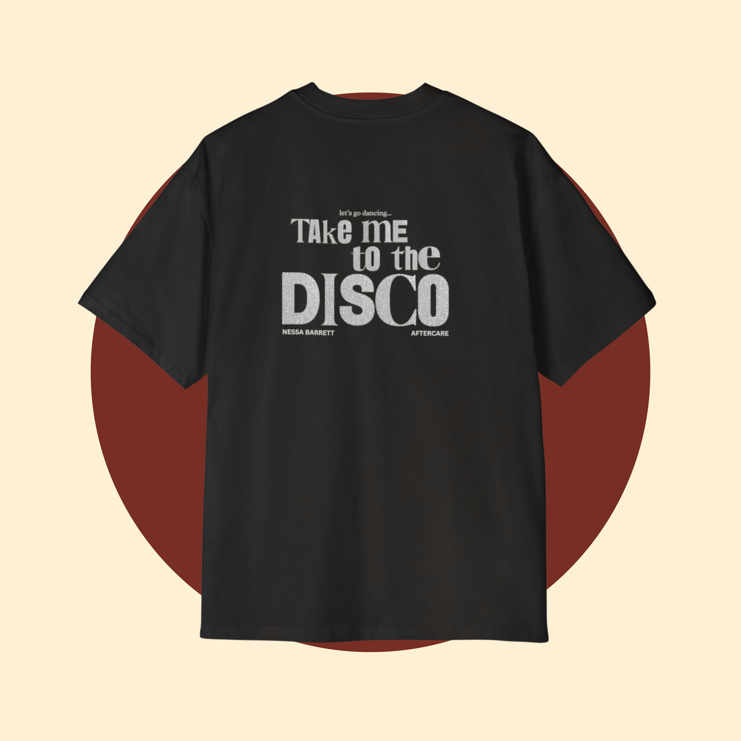 Nessa Barrett 'DISCO' Glitter Text Tee