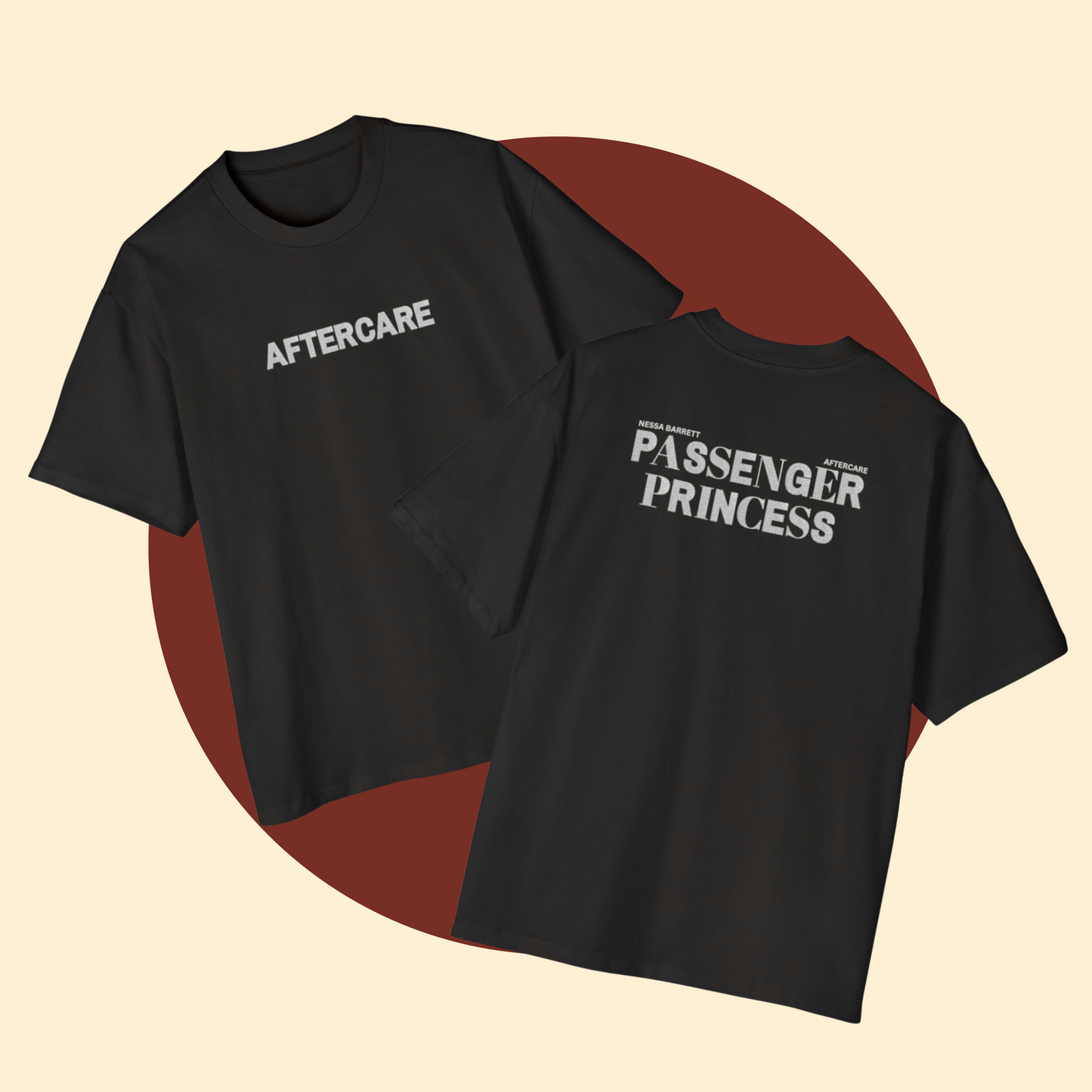 Nessa Barrett 'PASSENGER PRINCESS' Glitter Text Tee