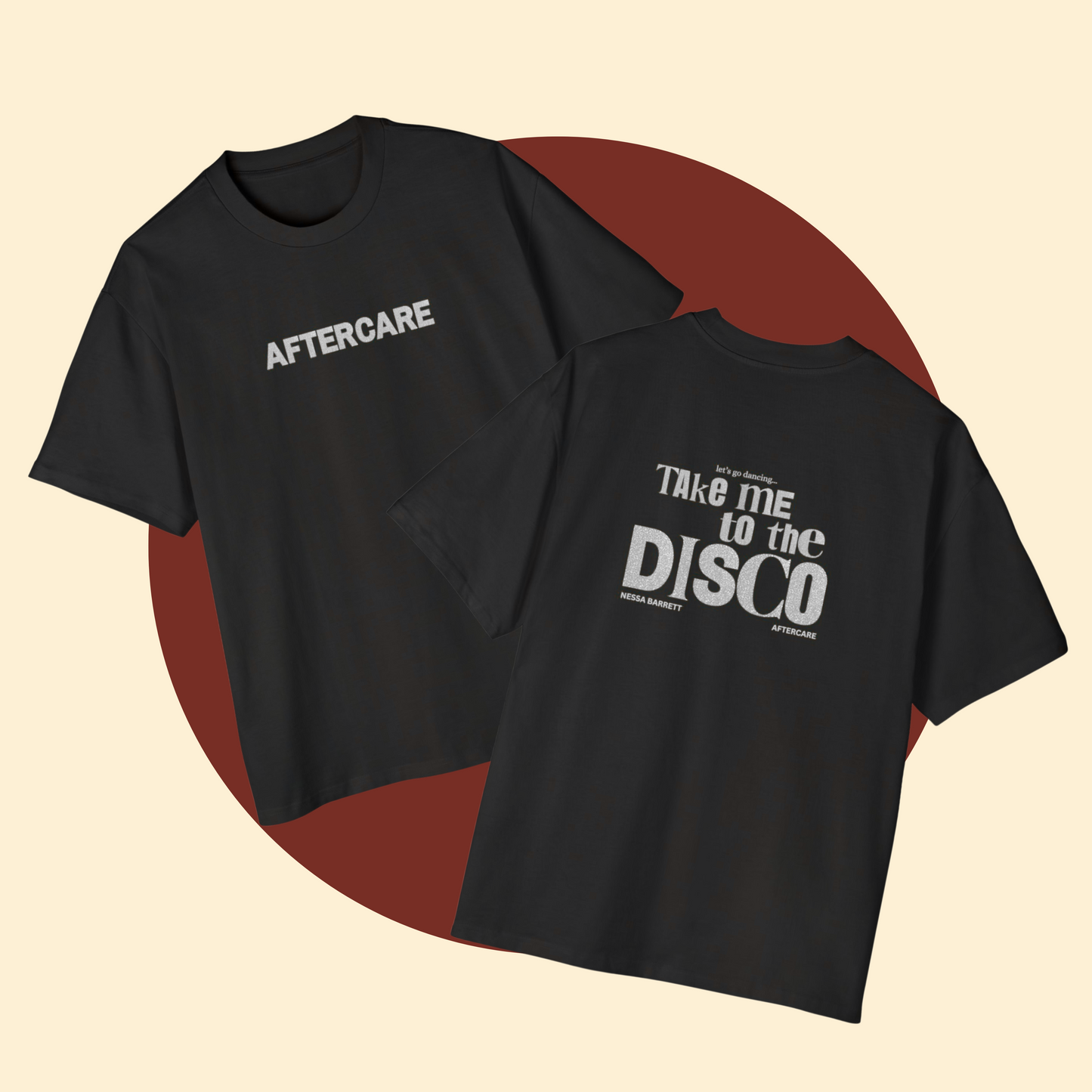 Nessa Barrett 'DISCO' Glitter Text Tee
