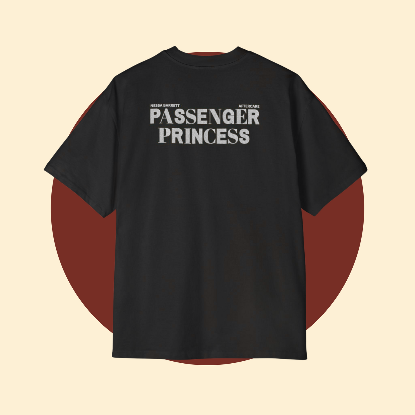 Nessa Barrett 'PASSENGER PRINCESS' Glitter Text Tee