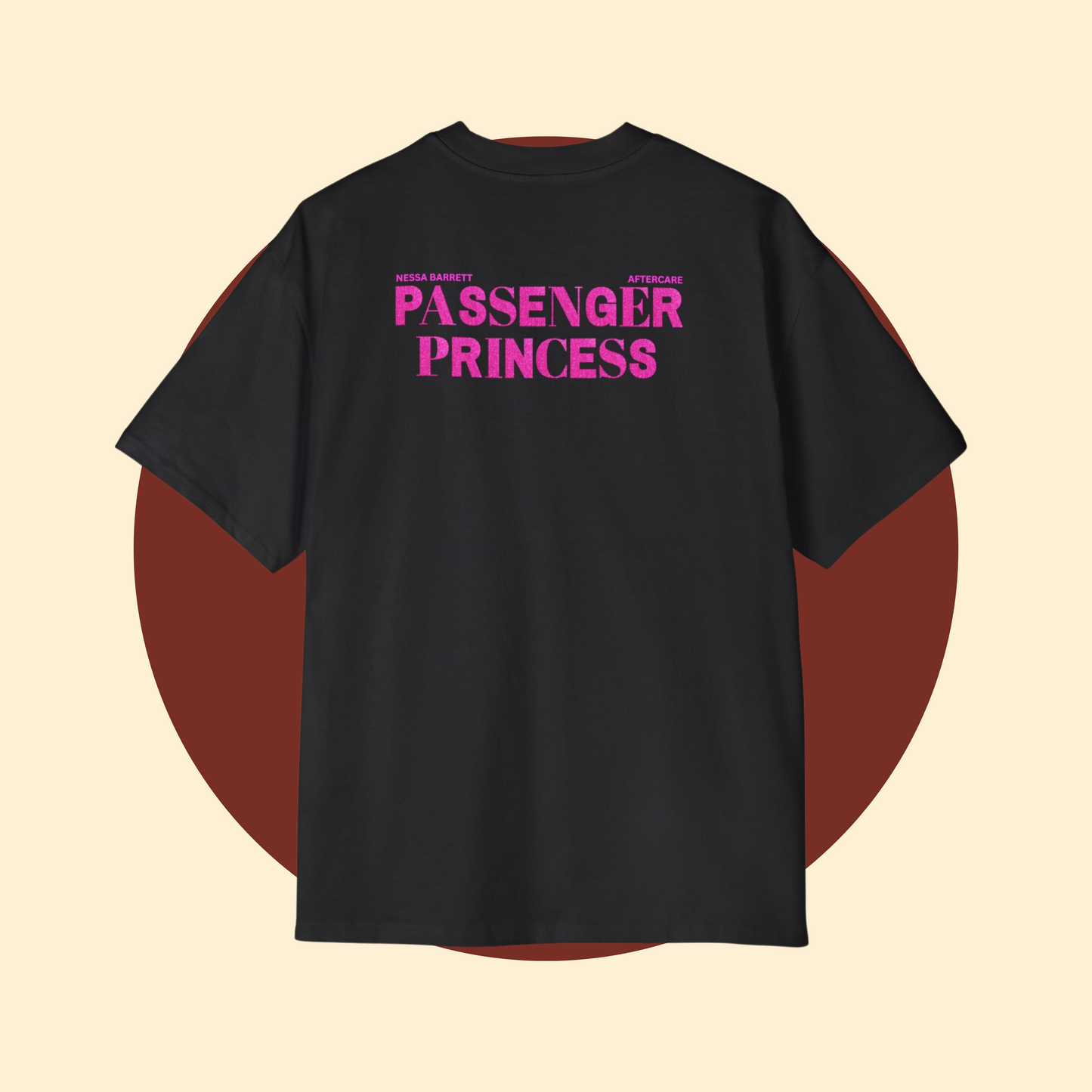 Nessa Barrett 'PASSENGER PRINCESS' Glitter Text Tee